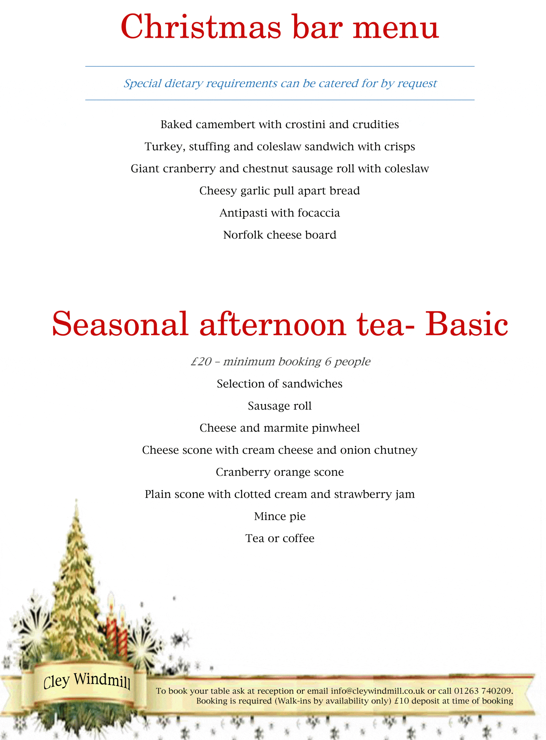 Christmas menus 2025-aft basic
