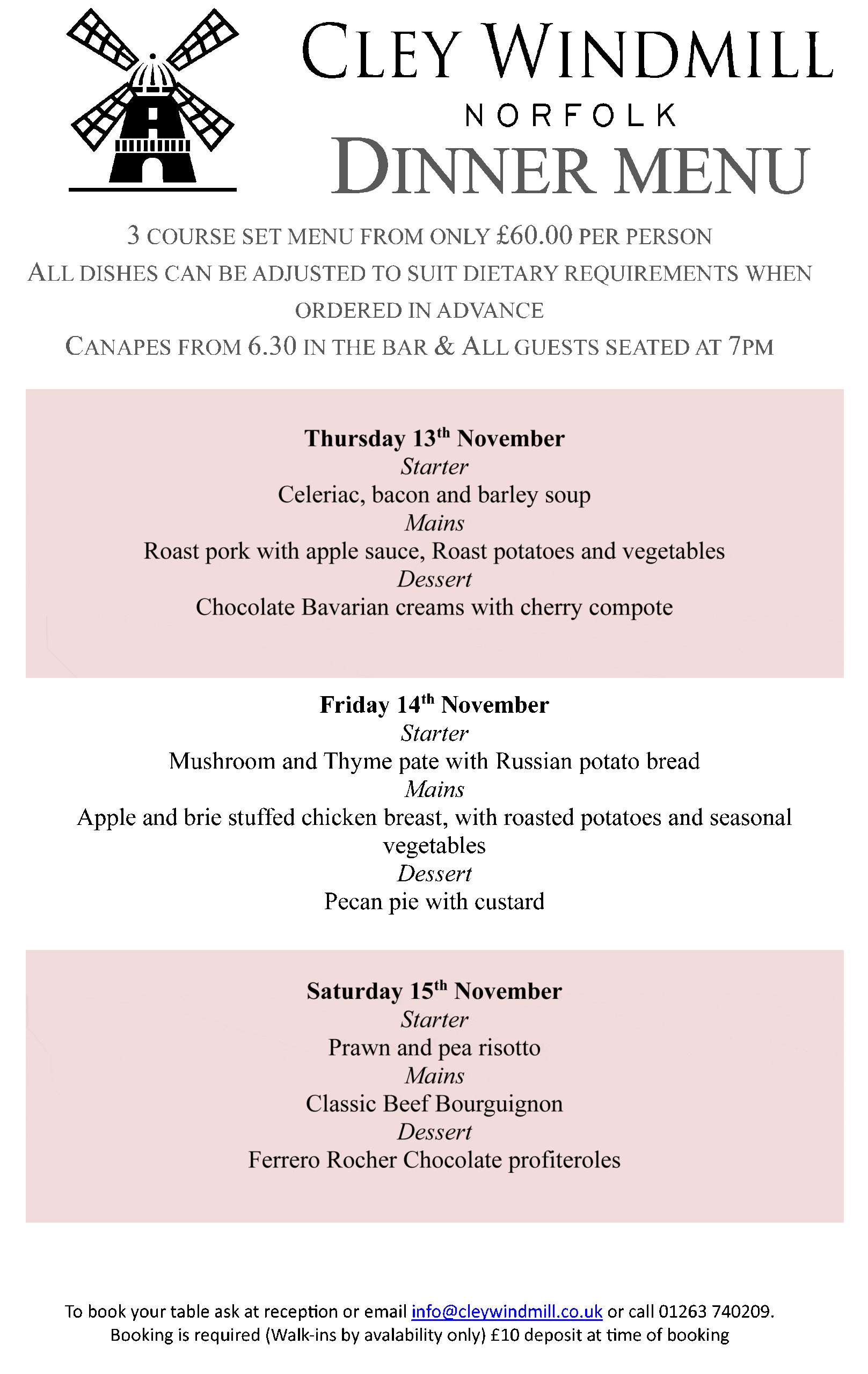 Thursday 13th November