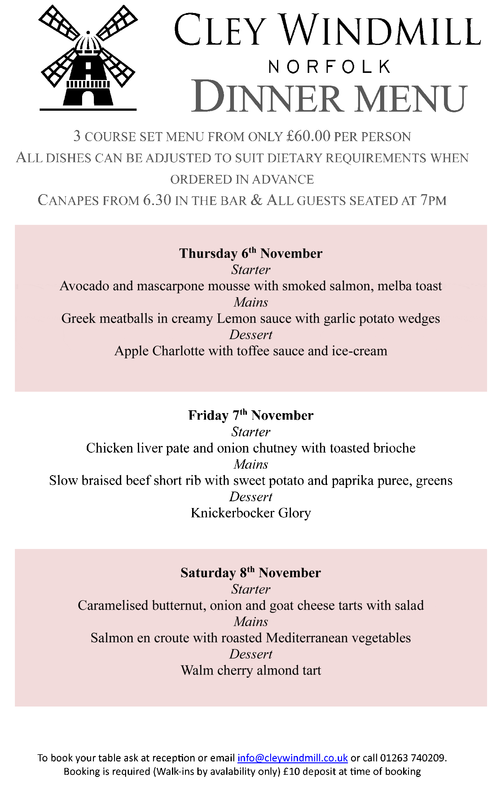 Thursday 6th November